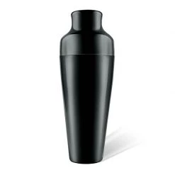 BarProducts.com Olea™ Parisian Style 2 Piece Cocktail Shaker - Gun Metal Plated - 20 Ounce