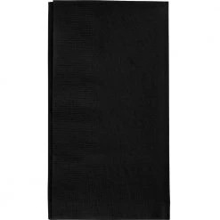 BarProducts.com BarConic® 15” X 17” 2-PLY Colored Paper Dinner Napkins – BLACK – Pack Of 100 BAR SUPPLIES