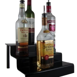 BarProducts.com Liquor Bottle Shelves - Black Acrylic - Options Available BAR DECOR