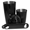 BarProducts.com Bartending Set W/ Speed Opener - Black - 4 Piece