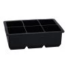 BarProducts.com King Cube Silicone Ice Tray - Black BAR SUPPLIES