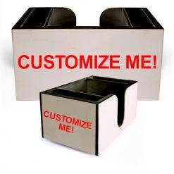 BarProducts.com Wooden Bar Caddy's Customizable Wooden Bar Caddy W/ Black Interior