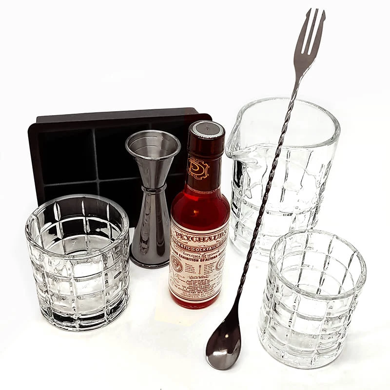 block-whiskey-kit1.jpg BarProducts.com Block Whiskey Kit With Gunmetal Plated Bar Tools