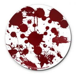 BarProducts.com Blood Splatter Foam Kolorcoat™ Coaster - 4 Inch Round BAR SUPPLIES