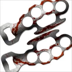 BarProducts.com Kolorcoat™ Knuckle Buster Bottle Opener - Blood Splatter