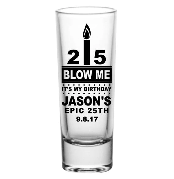 blow-me_tall-shot-web.jpg BarProducts.com BAR SUPPLIES CUSTOMIZABLE - 2oz Tall Clear Shot Glass - Blow Me