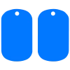 BarProducts.com Custom Novelties Kolorcoat™ Dog Tag - Blue