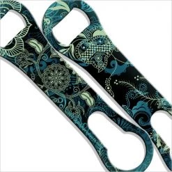 BarProducts.com V-Rod® Bottle Opener / Pour Spout Remover - Blue Henna
