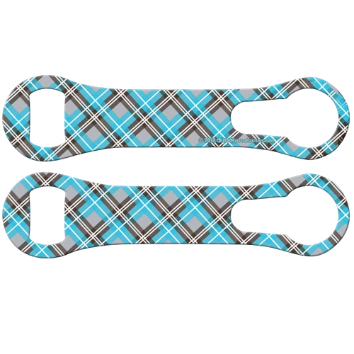 blue-plaid-custom-bottle-opener-vrod.png BarProducts.com Kolorcoat™ V-Rod® Opener - Blue Plaid