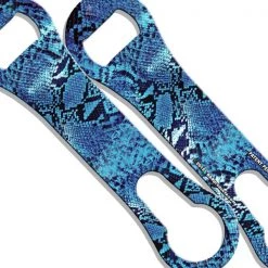 BarProducts.com V-Rod® Bottle Opener - Blue Snakeskin
