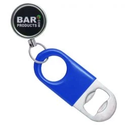 BarProducts.com Mini Vinylworks Blue Speed Opener With Retractable Reel