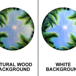 BarProducts.com Sky And Trees Round Wooden Table Top - Two Sizes Available Featured Artists