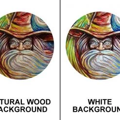BarProducts.com Featured Artists The Wizard Round Wooden Table Top - Two Sizes Available 5 BarProducts.com Featured Artists The Wizard Round Wooden Table Top - Two Sizes Available