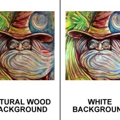 BarProducts.com Featured Artists The Wizard Square Wooden Table Top - Two Sizes Available