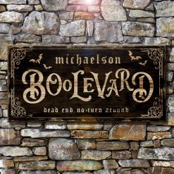 BarProducts.com CUSTOMIZABLE Large Vintage Wooden Halloween Sign - BOOLEVARD - 11 3/4" X 23 3/4" 4 BarProducts.com CUSTOMIZABLE Large Vintage Wooden Halloween Sign - BOOLEVARD - 11 3/4