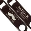 BarProducts.com BAR TOOLS ADD YOUR NAME Speed Bottle Opener - Groomsman Leather Print