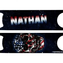 BarProducts.com BAR TOOLS ADD YOUR NAME Speed Bottle Opener - Grunge American Flag Skull