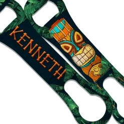 BarProducts.com "ADD YOUR NAME" V-ROD® Bottle Opener – Tiki Idol – Several Color Options