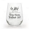 BarProducts.com Bottled Up Stemless Wine Glass
