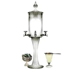 BarProducts.com Master Mixology Absinthe Fountain - Twisted Glass 4 Spout