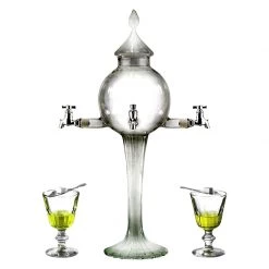 BarProducts.com Absinthe Fountain - Globe Glass 4 Spout
