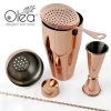 BarProducts.com Master Mixology Olea™ Bar Set - Copper Plated - 4 Piece (Bar Spoon Tip Option)