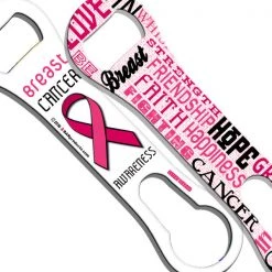 BarProducts.com Kolorcoat™ V-Rod® Bottle Opener - Breast Cancer Awareness - Collage