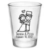 BarProducts.com BAR SUPPLIES CUSTOMIZABLE - 1.75oz Clear Shot Glass - Cute Bride And Groom