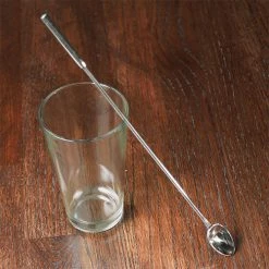 BarProducts.com Bar Spoon W/ Long Handle & Oval Spoon - 12