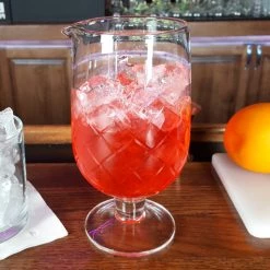 BarProducts.com BarConic® Stemmed Diamond Pattern Mixing Glass - 887ml (30oz.) Master Mixology