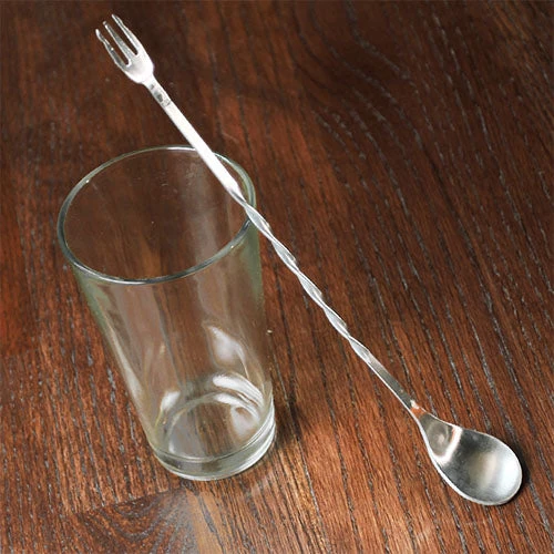 bs-ft_fork-tip-bar-spoon.jpg BarProducts.com Bar Spoon W/ Fork Tip - 11.25"