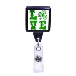 BarProducts.com LOVE Irish Series, Square ID Badge Reel 5 BarProducts.com LOVE Irish Series, Square ID Badge Reel