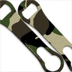 BarProducts.com V-Rod® Bottle Opener / Pour Spout Remover - Camo Bartending Bottle Openers