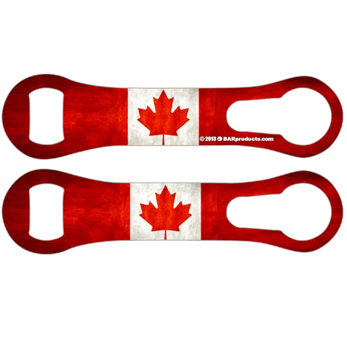 canada-grunge-flag-designer_2.png BarProducts.com Kolorcoat™ V-Rod® Opener - Canada Flag Custom Bottle Openers