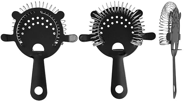 candy-coated-4-prong-black-cocktail-strainer.jpg BarProducts.com BAR TOOLS Cocktail Strainer - 4 Prong Candy Coated - Color Options