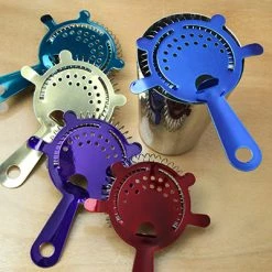 BarProducts.com BAR TOOLS Cocktail Strainer - 4 Prong Candy Coated - Color Options