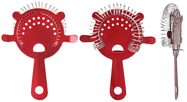 candy-coated-4-prong-red-cocktail-strainer.jpg BarProducts.com BAR TOOLS Cocktail Strainer - 4 Prong Candy Coated - Color Options