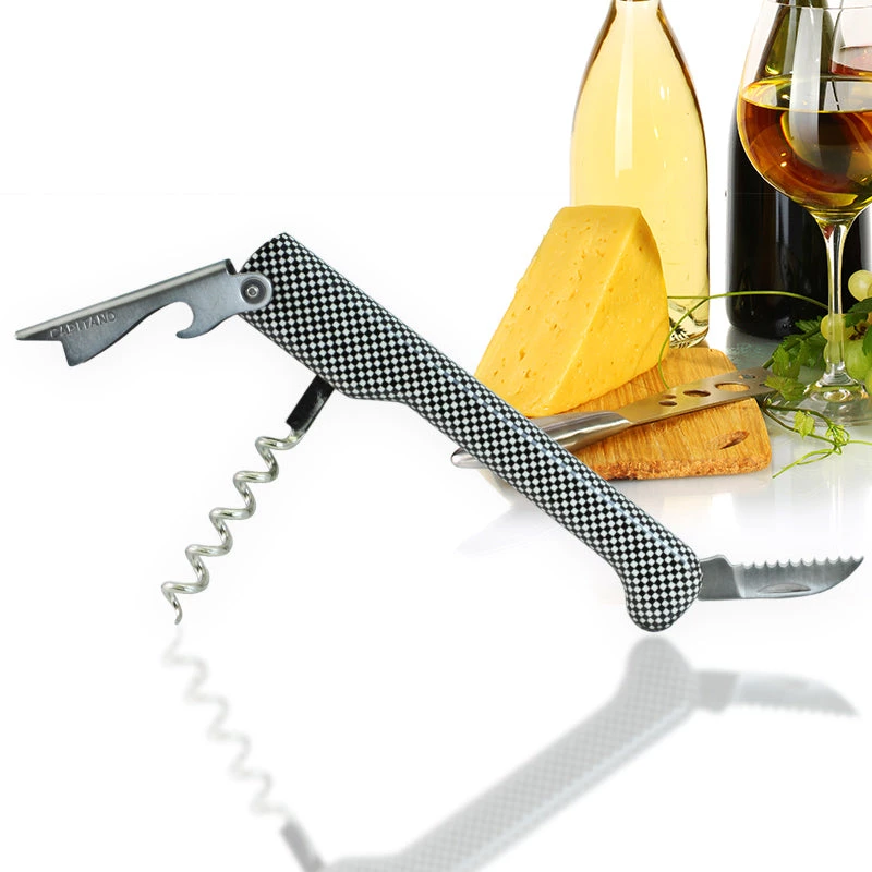 capitano-waiters-wine-opener-cs-checker-800.jpg BarProducts.com BAR TOOLS Wine Opener - Capitano® - Waiter's Corkscrew With Checker Handle