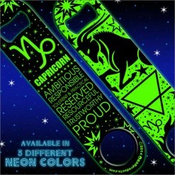 BarProducts.com Bartending Bottle Openers Kolorcoat™ NEON Zodiac Speed Bottle Opener - CAPRICORN