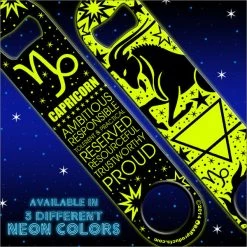 BarProducts.com Bartending Bottle Openers Kolorcoat™ NEON Zodiac Speed Bottle Opener - CAPRICORN