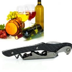 BarProducts.com BAR TOOLS Wine Key - Castello™ - Carbon Fiber Handle