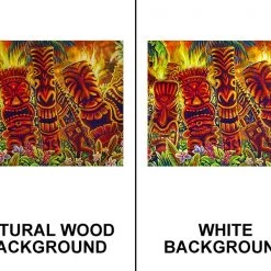 BarProducts.com Tiki Laughter 24" X 30" Wooden Table Top - Two Types Available 7 BarProducts.com Tiki Laughter 24