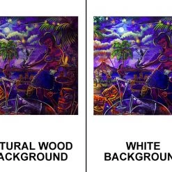 BarProducts.com Drink Drink Tiki Square Wooden Table Top - Two Sizes Available