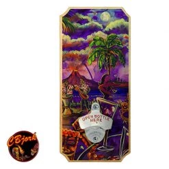 BarProducts.com Tiki Drink Drink - Wood Plaque Wall Mounted Bottle Opener
