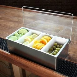 BarProducts.com Condiment Holder / Fruit Tray - Stainless Steel - Size Options Super Savers