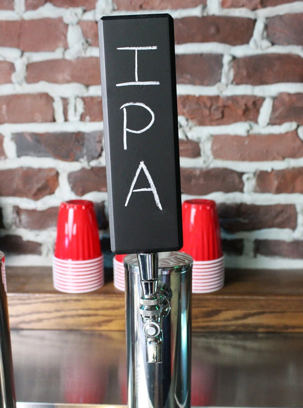chalk-tap-8-on-bar-tap-handle-web.jpg BarProducts.com Chalkboard Beer Tap Handle - 8" Tall BAR SUPPLIES