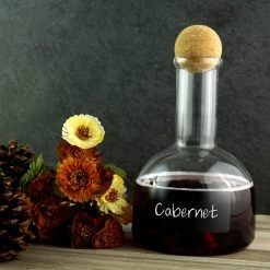 BarProducts.com SPECIAL COLLECTIONS Master Mixology Corked Chalkboard Bottle - 40 Ounce