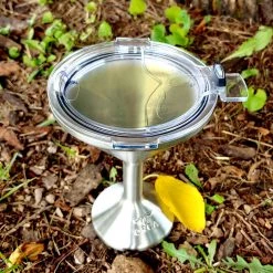 BarProducts.com Orca Chasertini - Stainless Steel With Clear Lid - 8 Ounce SPECIAL COLLECTIONS