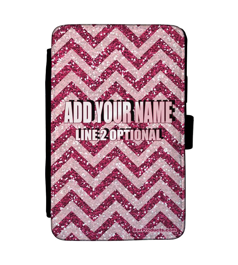 check-holder-front-ayn-glitzz-bpc.jpg BarProducts.com ADD YOUR NAME Guest Check Pad Holder - Glitter Zig Zag