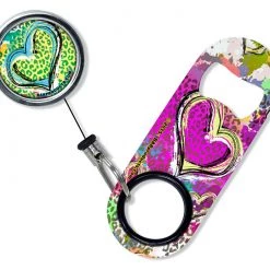 BarProducts.com Bartending Bottle Openers Kolorcoat™ Mini Opener With Retractable Reel - Cheetah Love